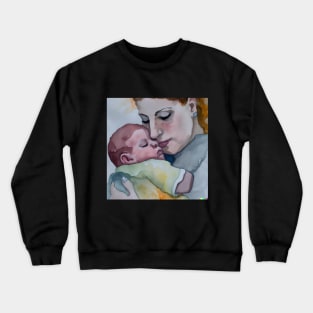 A mother and her baby Crewneck Sweatshirt